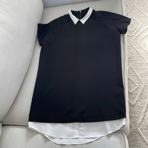 Zara black shirt dress